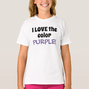 Camiseta Amar el Camisas infantiles personalizadas color pú