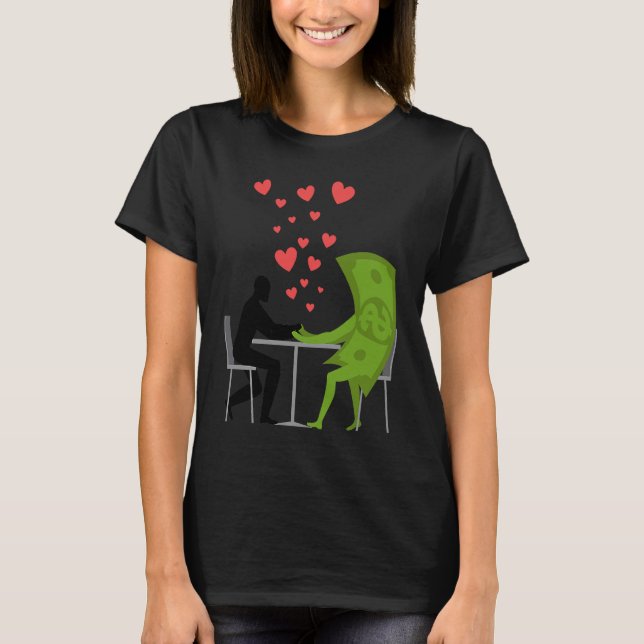 CAMISETA AMAR EL DINERO (Anverso)