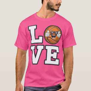 Camiseta Amar El Diseño De Baloncesto Con Emoji Guay Y Sung