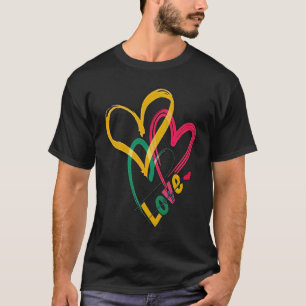 Camiseta Amar el diseño de un hermoso corazón