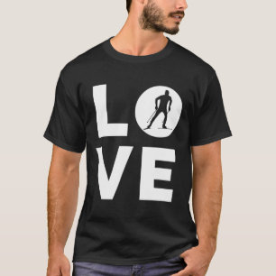 Camiseta Amar el esquí de fondo