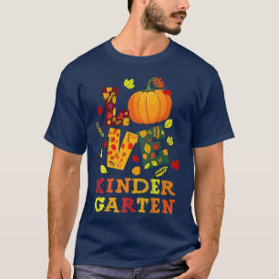 Camiseta Amar El Jardín Infantil Feliz Otoño Maestra S