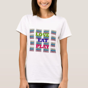 Camiseta Amar el juego de comidas Hakuna Matata Imprimir ar