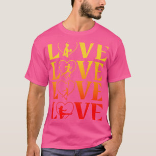 Camiseta Amar el levantamiento de pesas al jugar al balonce
