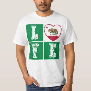 Camiseta Amar el orgullo cardíaco de la bandera de la Repúb