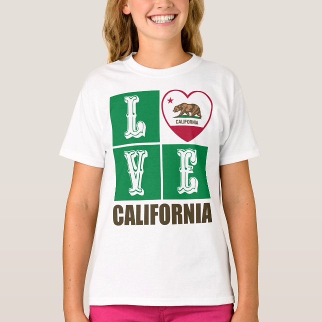 Camiseta Amar el orgullo cardíaco de la bandera de la Repúb (Anverso)