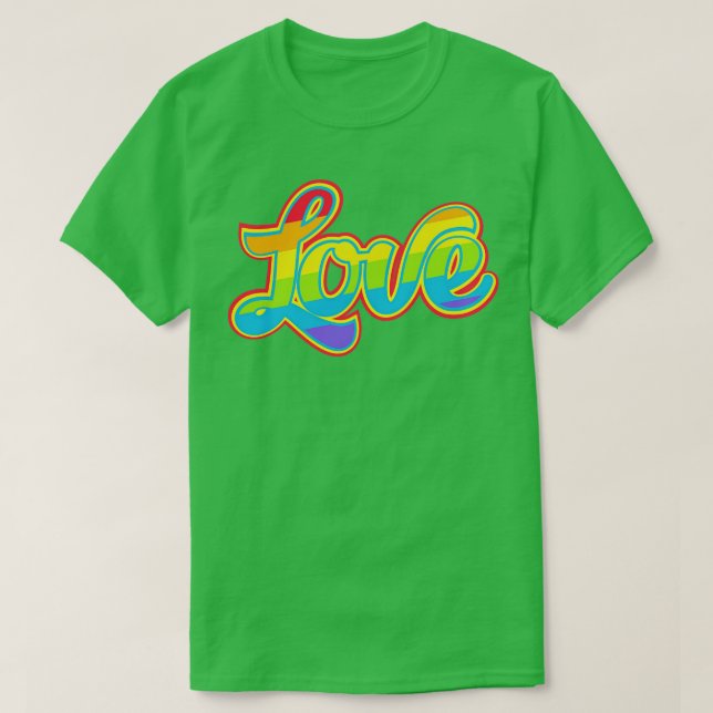 Camiseta Amar el Orgullo LGBT (Diseño del anverso)