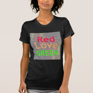 CAMISETA AMAR EL ORO ROJO VERDE