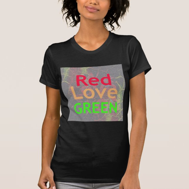 CAMISETA AMAR EL ORO ROJO VERDE (Anverso)