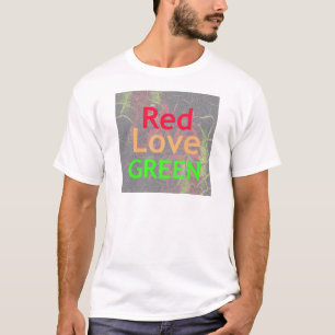 CAMISETA AMAR EL ORO ROJO VERDE