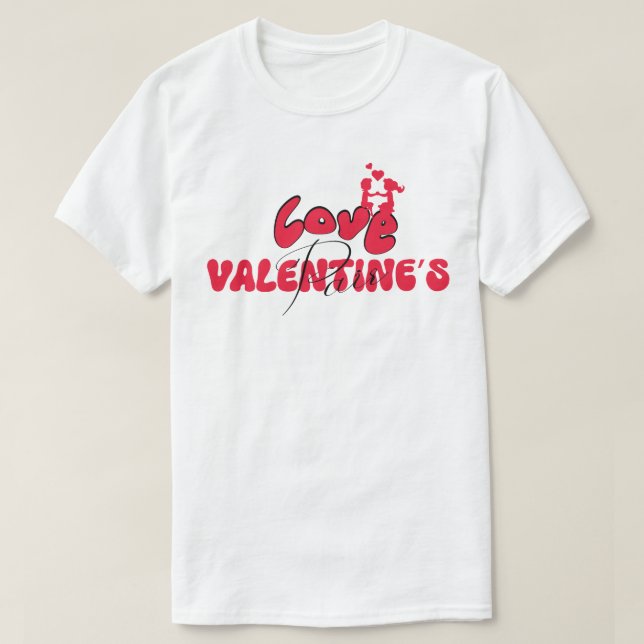 Camiseta Amar el par de San Valentín (Diseño del anverso)