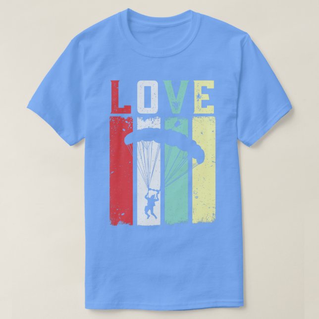 Camiseta Amar el paracaidismo (Diseño del anverso)