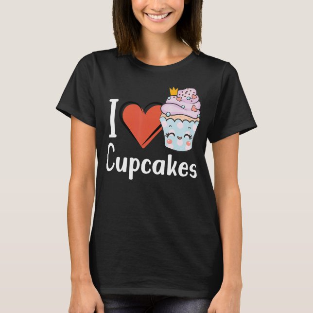Camiseta Amar El Pastel De Cupakes Hacer Delicioso El Amor  (Anverso)