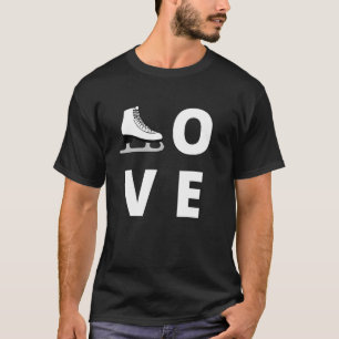 Camiseta Amar el patinaje sobre hielo Patinar sobre hielo H
