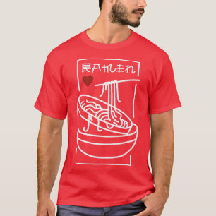 Camiseta Amar el Ramen fideos japoneses Kawaii Anime Cat 82