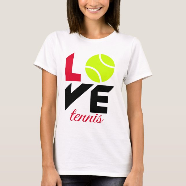 Camiseta Amar el tenis (Anverso)