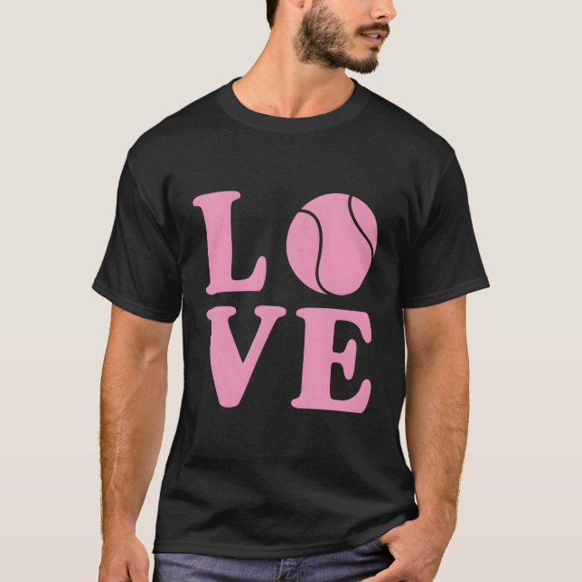 Camiseta Amar el tenis Divertido jugador de tenis estilo re (Anverso)