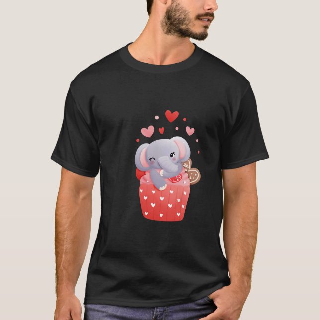 Camiseta Amar el tierno elefante valentino (Anverso)