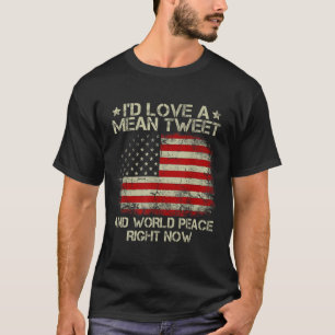 Camiseta Amar El Tuit Medio Y La Paz Mundial Ahora