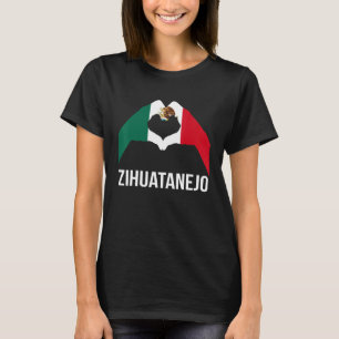 Camiseta Amar el Zihuatanejo México Vacaciones Bandera de M