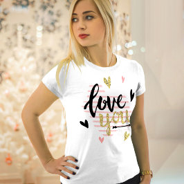 Camiseta Amar | Feliz regalo de San Valentín moderno