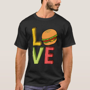 Camiseta Amar hamburguesa hamburguesa Queseburgurguesa Homb