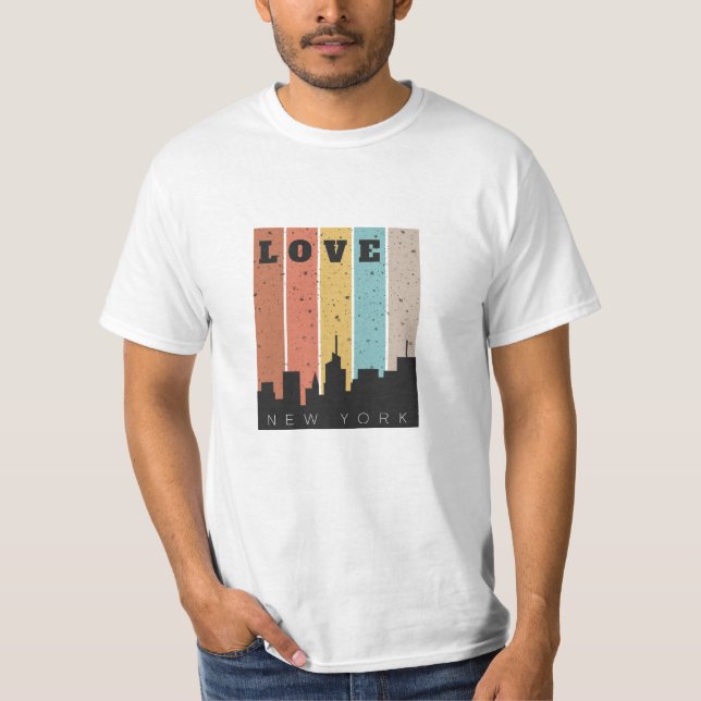 Camiseta Amar horizonte de Nueva York (Anverso)