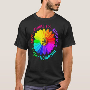 Camiseta Amar la Amabilidad de la Paz Signo de igualdad de 