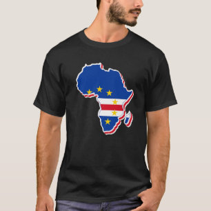 Camiseta Amar la bandera de Cabo Verde en Cabo Verde con Áf
