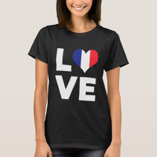 Camiseta Amar la bandera de Francia