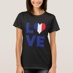 Camiseta Amar la bandera de Francia