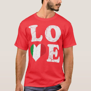 Camiseta Amar la bandera de Italia Herencia italiana