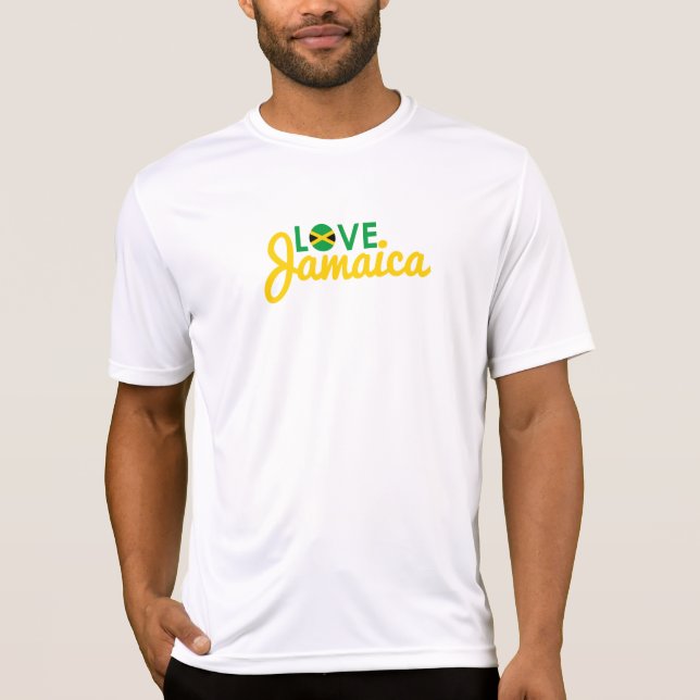 Camiseta Amar la bandera de Jamaica (Anverso)