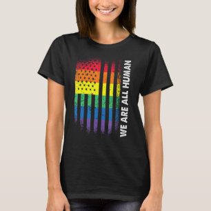 Camiseta Amar La Bandera Estadounidense Arcoiris Gay Lgbtq 
