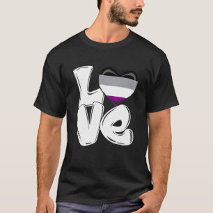 Camiseta Amar La Bandera Por La Comunidad Asexual Lgbt Supp