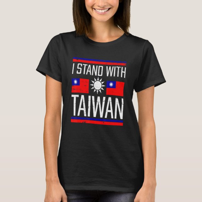 Camiseta Amar la bandera taiwanesa, el orgullo taiwanés de  (Anverso)
