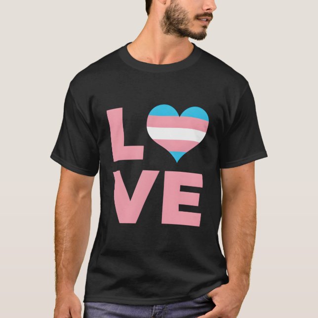 Camiseta Amar La Bandera Transgénero (Anverso)