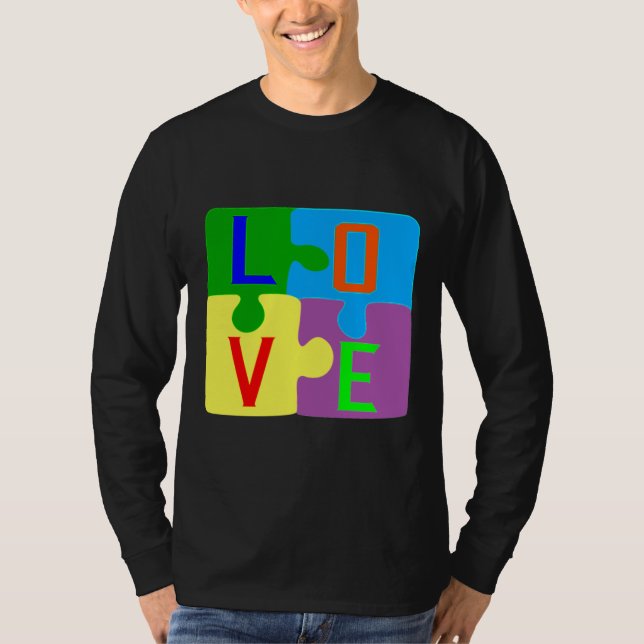 Camiseta Amar la conciencia del autismo (Anverso)