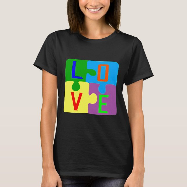 Camiseta Amar la conciencia del autismo (Anverso)
