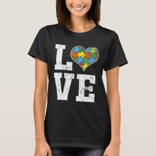 Camiseta Amar La Conciencia Del Autismo Para Los Niños Con