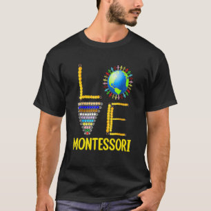 Camiseta Amar la educación de profesores Montessori de vuel