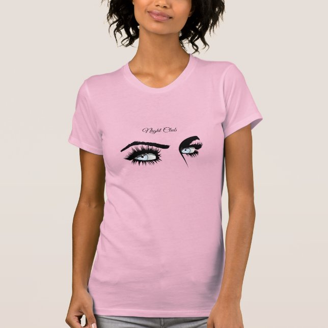 Camiseta Amar la luz azul definido dibujando la mirada feme (Anverso)