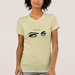 Camiseta Amar la luz azul definido dibujando la mirada feme