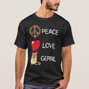 Camiseta Amar la Paz Gerbil Unidad del Corazón Gerbil Roden
