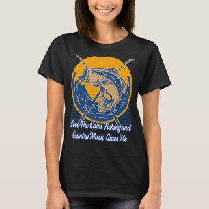 Camiseta Amar la pesca tranquila y los peces de los lagos m