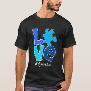 Camiseta Amar la pieza del rompecabezas Autismo Papá Autism