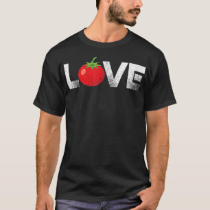 Camiseta Amar la planta vegetariana vegetaria de tomate vin