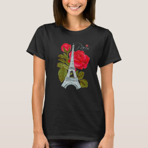 Camiseta Amar la Torre Eiffel de París con el amor francés 