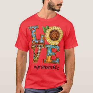 Camiseta Amar la vida de la abuela Las calabazas de girasol