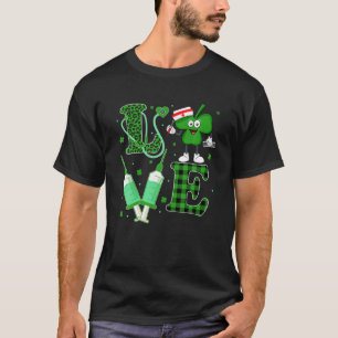 Camiseta Amar la vida de una enfermera en jeringas San Patr